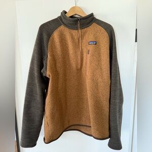 Patagonia Better Sweater Quarter Zip Brown Size XL